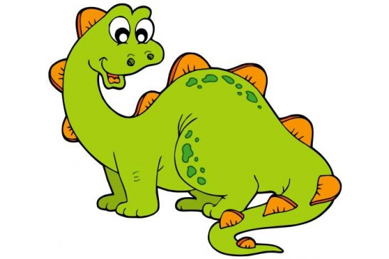 Dinozaur - d018, Zwierzątka - Naklejki na ścianę dla dzieci.